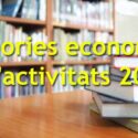 Memories economica i d’activitats 2021